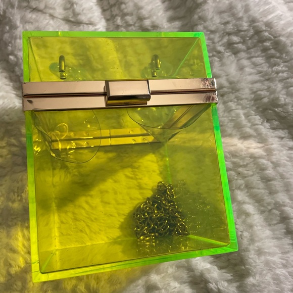 uxcell Women Acrylic Clear Clutch Purses Square - Picture 2 of 8